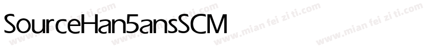 SourceHan5ansSC Medium字体转换